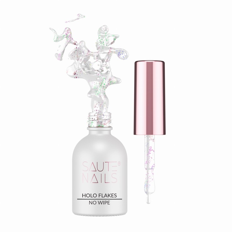 Holo Flakes Top Coat No Wipe 8ml